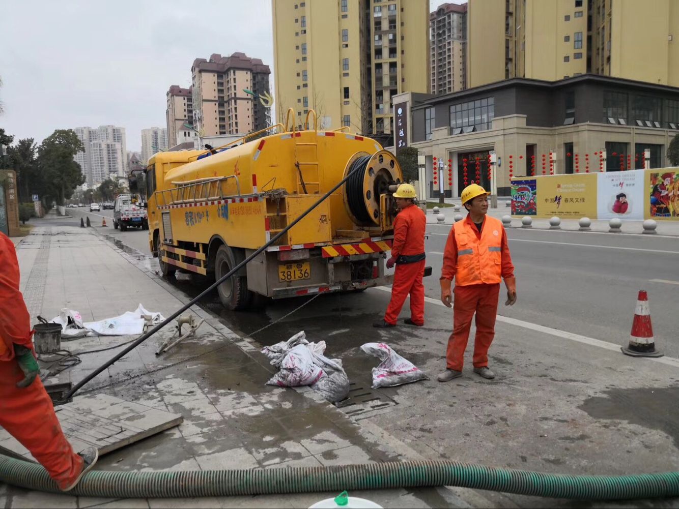 越城排污管道清淤-管道清洗